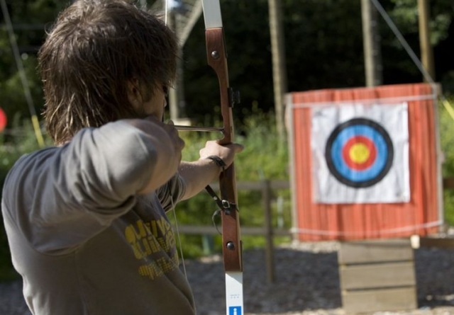 Take aim on our outdoor archery range